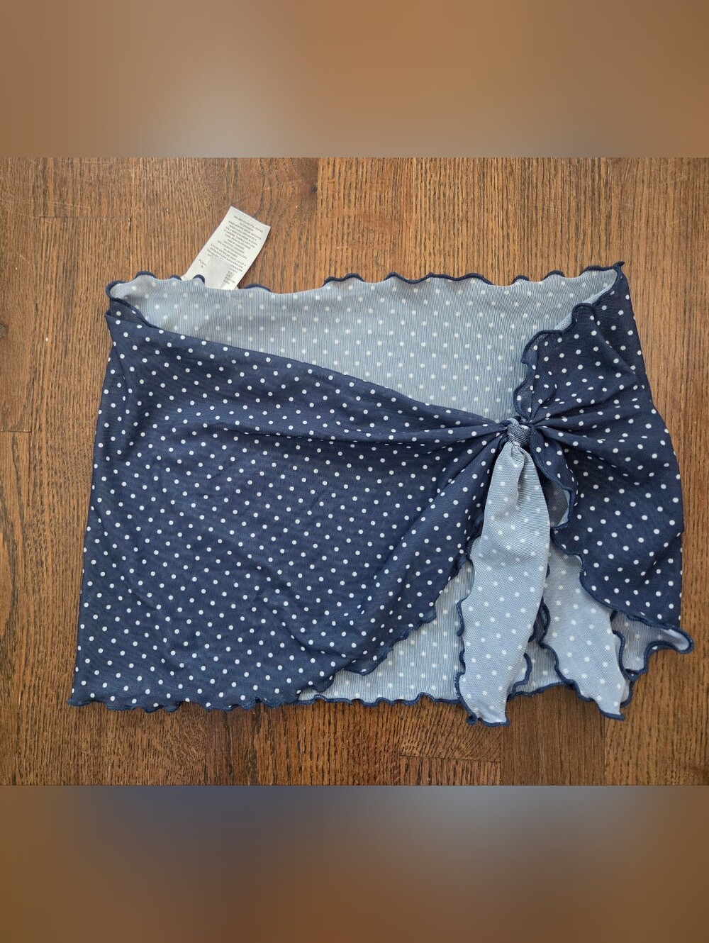 New Art Class Girls Medium/8 Blue Polka-dot Swim Bottom Coverup